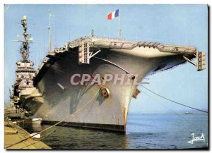 Postcard Modern Boat Foch aircraft carrier