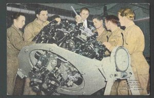 Ca 1942 PPC* WW2 Rantoul IL Chanute Field Airplane Motor Class Instruction Mint