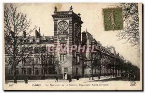 Paris Old Postcard The Ministry of War Boulevard St Germain