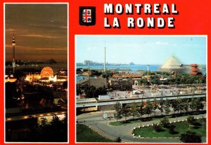 CONTINENTAL SIZE POSTCARD MONTREAL CANADA LE RONDE