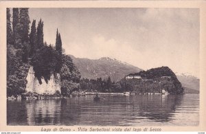 LAGO DI COMO, Italy, 1930s; Villa Serbelloni Vista Dal Lago Di Lecco