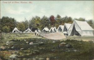 Harrison ME Camp Life at Kineo c1910 Postcard