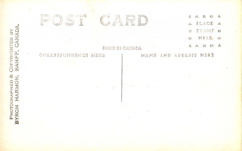 Canada - Alberta, Banff. Bow River & Goat Mountain.   *RPPC