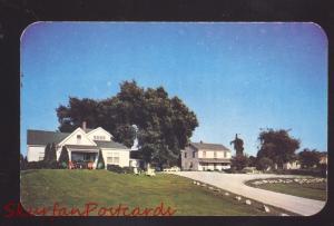 BLOOMINGTON ILLINOIS RUSK HAVEN MOTEL VINTAGE ROUTE 66 ADVERTISING POSTCARD