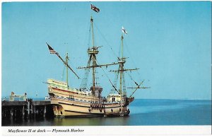 The Mayflower II at Dock Plymouth Harbor Historic Plymouth Massachusetts