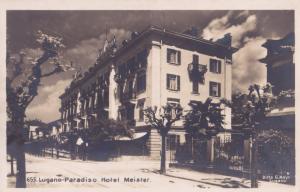 Paradiso Hotel Meister Switzerland Antique Postcard