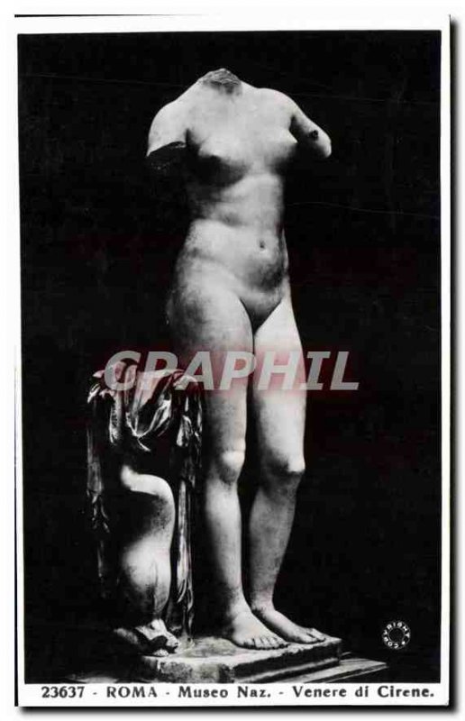 Postcard Old Roma Museo Naz Venere di Cirene