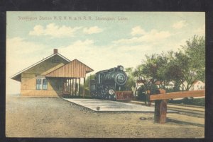 STONINGTON CONNECTICUT CT. RAILROAD DEPOT TRAIN STATION VINTAGE POSTCARD