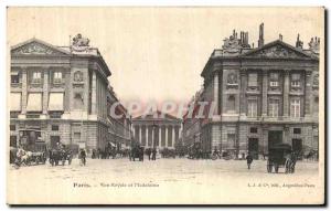 Old Postcard Paris Rue Royale and Madeleine