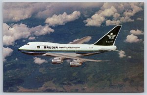 Airplane Postcard Saudia Saudi Arabian Airlines Airways Boeing 747SP-68 FZ7