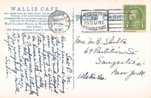 Washington DC Wallis Cafe Vintage Postcard AA23345