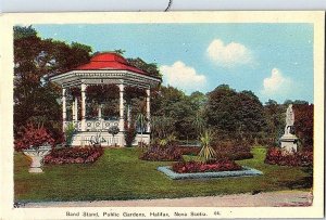 Band Stand Public Gardens Halifax N. S. Canada Postcard Standard View Card