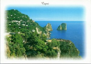 postcard Italy - Capri - Faraglioni and Augusto's Gardens