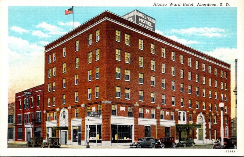 South Dakota Aberdeen Alonzo Ward Hotel Curteich