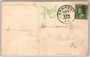 Leira Portugal 1909 Postcard Fountain