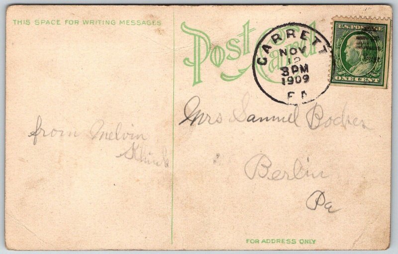 Leira Portugal 1909 Postcard Fountain