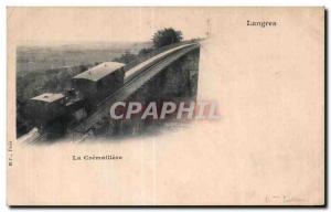 Old Postcard Langres Train Cremaillere