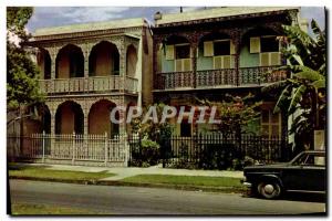 Old Postcard Lovely Antebellum Homes Residences Typical Of The Vieux Carre Ne...