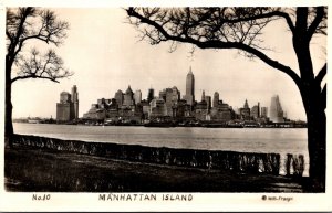 New York City Manhattan Island Real Photo