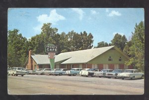 CAMDEN TENNESSEE FRANKS CAFÉ RESTAURANT OLD CARS ADVERTISING POSTCARD