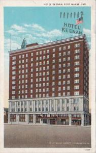 Indiana Fort Wayne Hotel Keenan 1936 Curteich