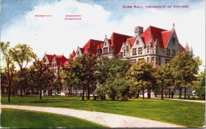 Dormitory Cobb Hall University of Chicago Illinois Postcard C040