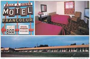 Motel Francoeur, Interior of One of the Rooms, TEMISCOUATA, Quebec, Canada, 4...