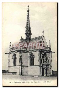 Old Postcard Chateau d'Amboise La Chapelle