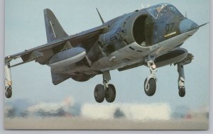 Aircraft~McDonnel Douglas AV-8A Taking Off~Continental Postcard 