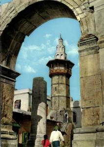 syria, DAMASCUS DAMAS, Straigth Street with Minaret, Islam (1970s)