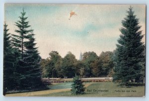 Bad Oeynhausen North Rhine-Westphalia Germany Postcard View of the Park 1908