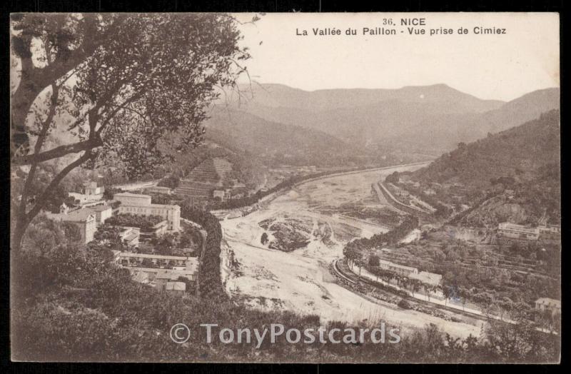 Nice - La Vallee du Paillon - Vue prise de Cimiez