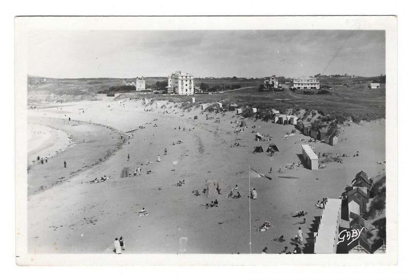 France Saint Briac Plage du Port Hue Beach GABY Glossy Photo 1950 Postcard