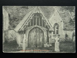 Hampshire WARBLINGTON St Thomas a Becket Church OLD OAK DOORWAY c1905 Postcard