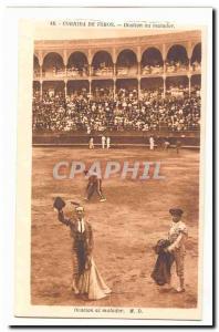 Corrida de Toros Old Postcard Ovation matador matador al Ovacion