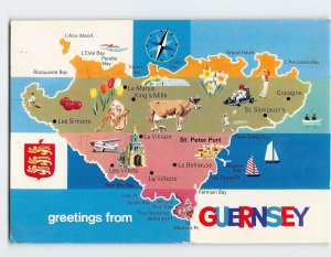 Postcard Greetings from Guernsey, British Crown Dependencies