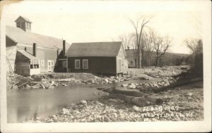 Cuttingsville VT 1927 Flood Real Photo Postcard