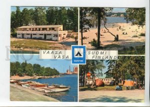 442203 FINLAND Vasa Camping Place in Hietasaari tourist advertising Old postcard