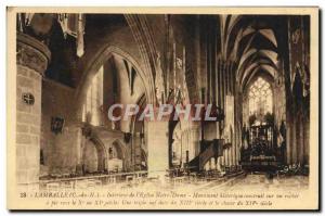 Postcard Old Lamballe Interior L & # 39Eglise Notre Dame