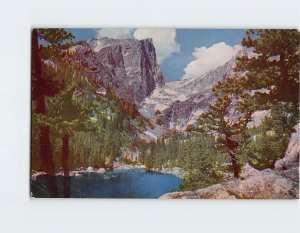 Postcard Dream Lake Hallett Peak Rocky Mountain National Park Colorado USA