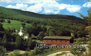 Old Covered Wood Bridge - West Arlington, Vermont VT Postcard