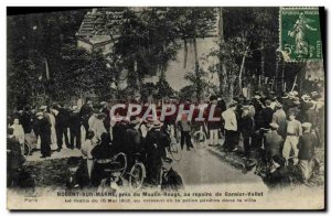 Old Postcard Police Detective Nogent sur Marne near the Moulin Rouge in the h...