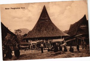 PC BATAK PANGHOELOE HUIS ETHNIC TYPES INDONESIA (a29593)