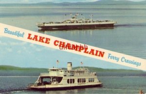M.V. VALCOUR and M.V. ADIRONDACK ferries of the Lake Champlain Transportation Co 