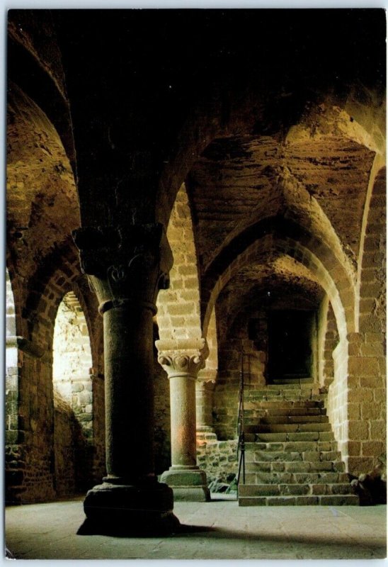 Postcard - La Crypte de l'Aquilon - Le Mont Saint Michel, France