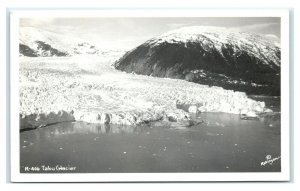 Postcard Aerial of Taku Glacier, Alaska AK RPPC AJ11