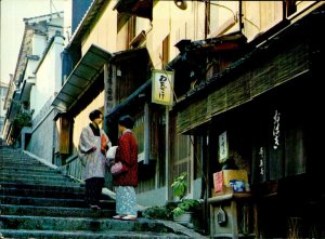 MIN0740 japan far east asia ancient kyoto near kiyomizu temple types ethnics