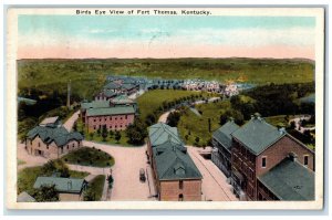 1927 Bird's Eye View Of Fort Thomas Kentucky KY Vintage Posted Postcard
