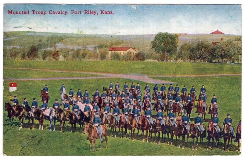 Fort Riley, Kansas, Mounted Troop Cavalry