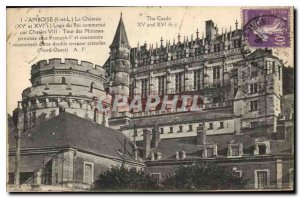 Postcard Old Amboise Chateau